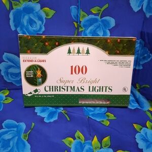 VTG Everglow Extend-a-Lights White 100 Bulb Light String Christmas 1883-22MD
